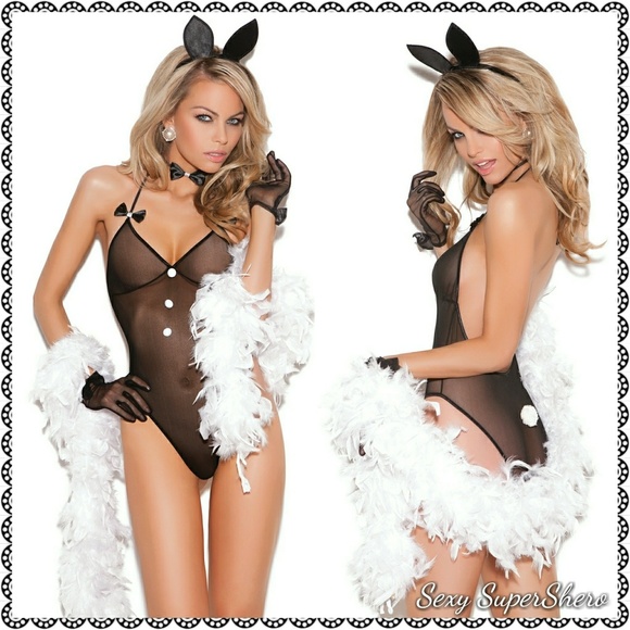 🆕 Bunny Playsuit Sexy Lingerie Set Love costume - Picture 3 of 5